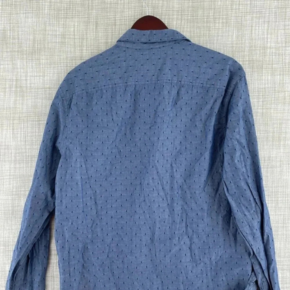 Original Penguin Mens XL Blue long sleeve button down shirt 3653 - Picture 5 of 7